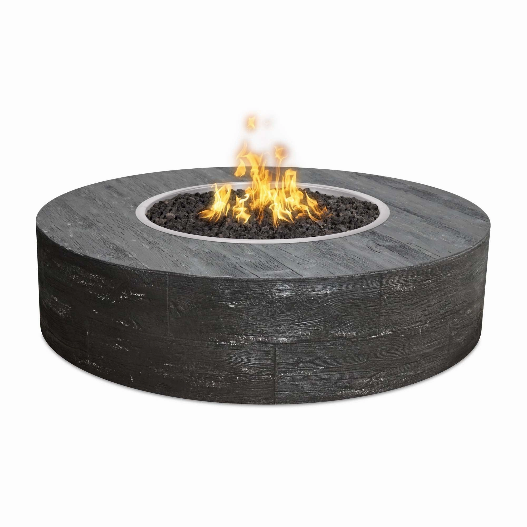 The Outdoor Plus - Sequoia Collection Round Wood Grain Fire Pit OPT-SEQ