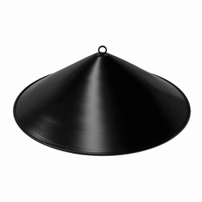 The Outdoor Plus Black Aluminum Cone 17-inch Fire Pit Cover OPT-RCB17Fireproof mat for under fire pit