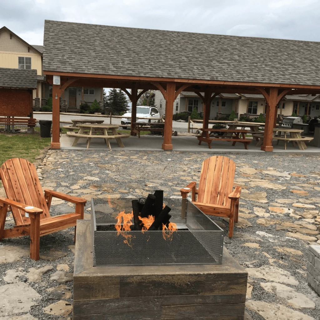 The Outdoor Plus Catalina GFRC 120" 12V Electronic Ignition Wood Grain Concrete Rectangle Gas Fire Pit OPT-CTL120E12V
