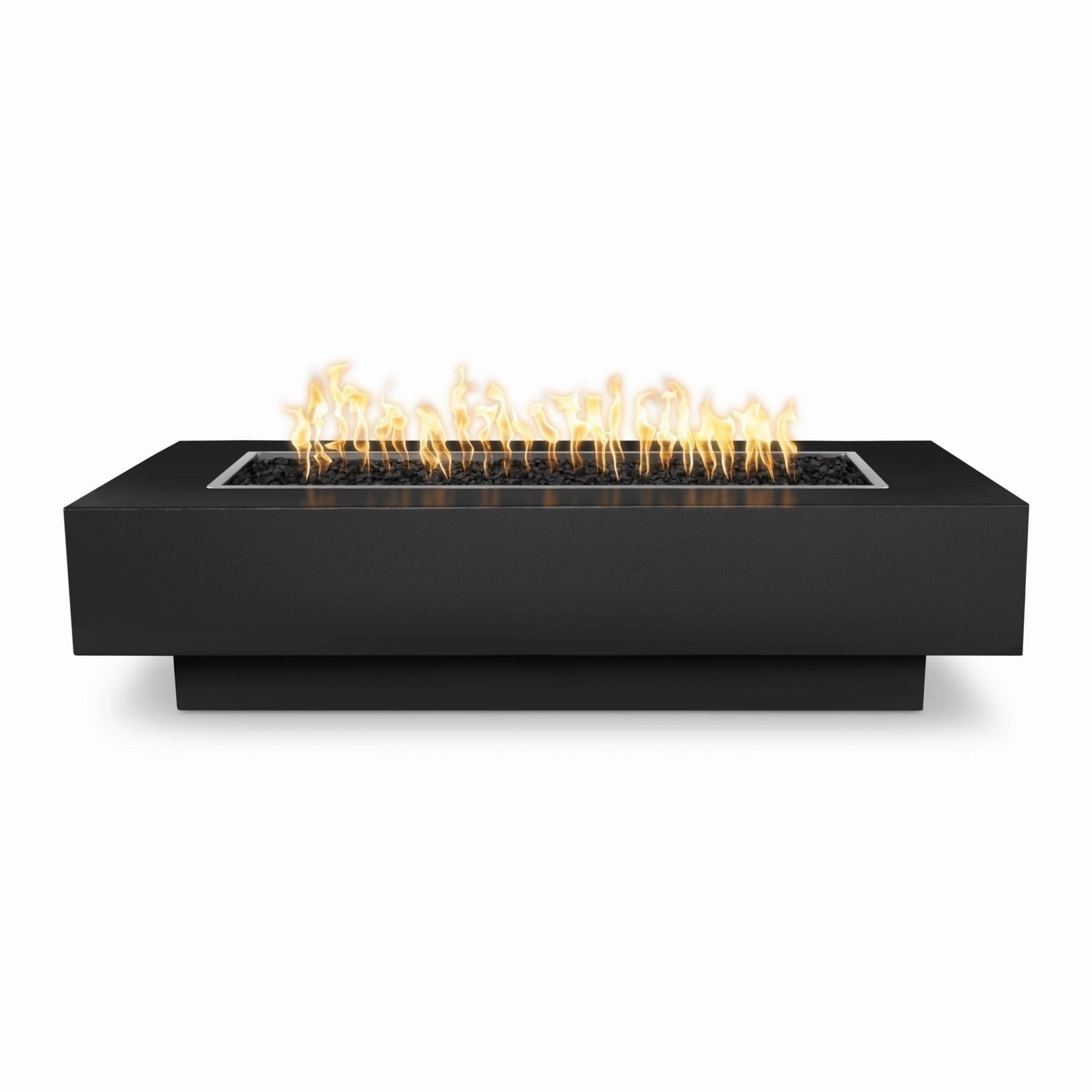 The Outdoor Plus Coronado 60-inch Gas Fire Pit Powder Coat Steel Match Lit with Flame Sense Ignition OPT-CORPC60FSMLportable outdoor fire pit with lid