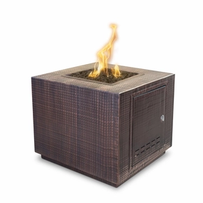 The Outdoor Plus Forma 60-Inch Gas Fire Pit Plug & Play Electronic Ignition OPT-6060SQEKITportable outdoor fire pit with lid