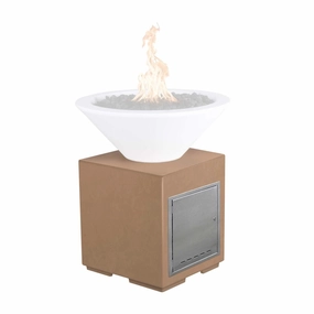 The Outdoor Plus GFRC Concrete Pedestal with Access Door OPT-GFRCSTANDFireproof mat for under fire pit