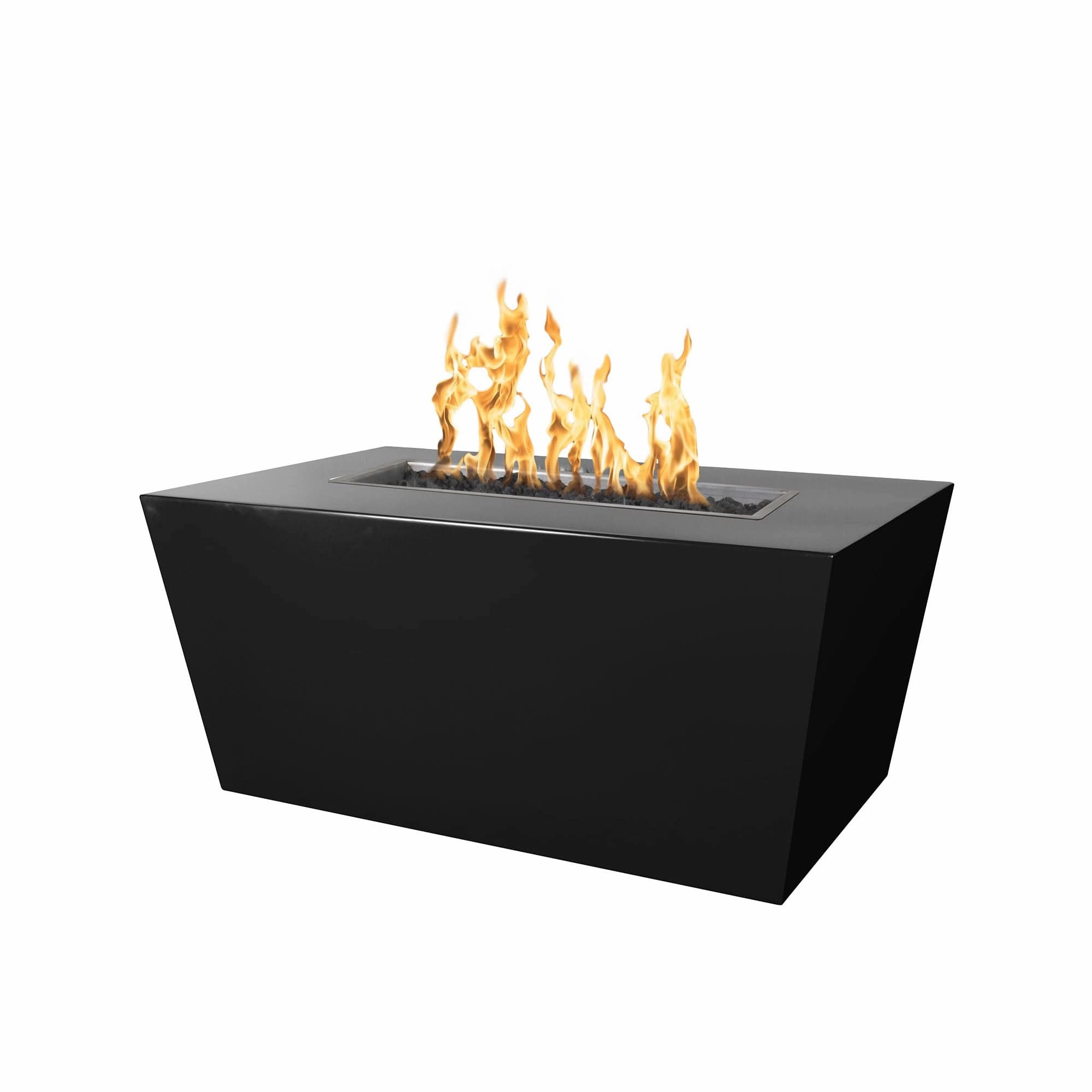 The Outdoor Plus Pismo 84-Inch Fire Pit Powder Coated Steel Electronic Ignition OPT-R8424PCREKITportable outdoor fire pit with lid