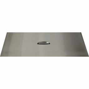 The Outdoor Plus Rectangular 14 x 62-inch Stainless Steel Fire Pit Cover OPT-RC1462Fireproof mat for under fire pit