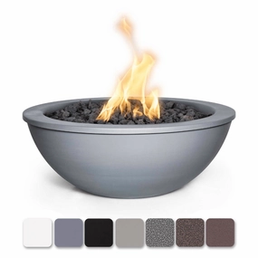 The Outdoor Plus Sedona 27" Powder Coated Steel Round 12V Electronic Ignition Fire Bowl OPT-27RPCFOE12Vportable outdoor fire pit with lid
