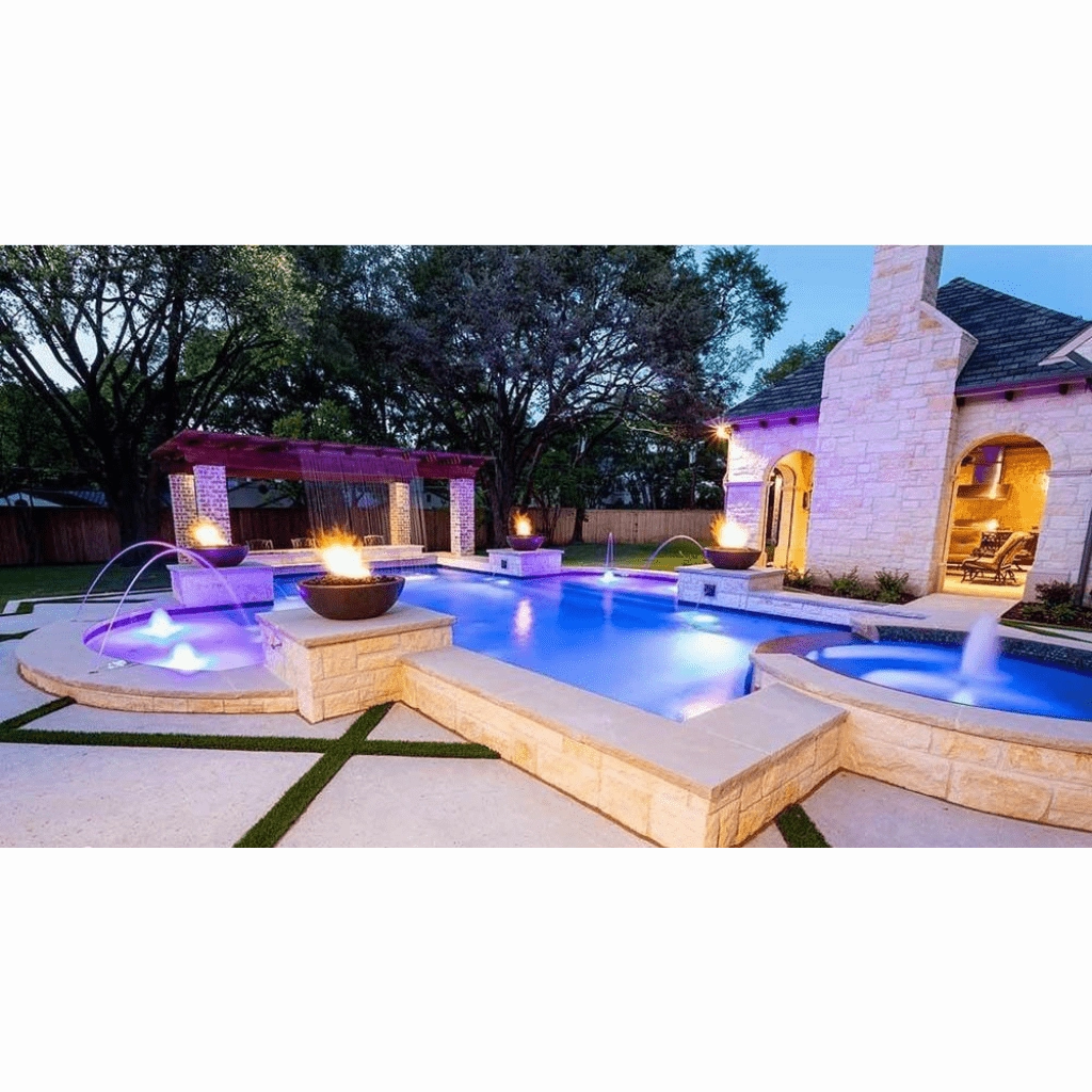 The Outdoor Plus Sedona GFRC 27" Concrete Round Match Lit Fire Bowl OPT-27RFO
