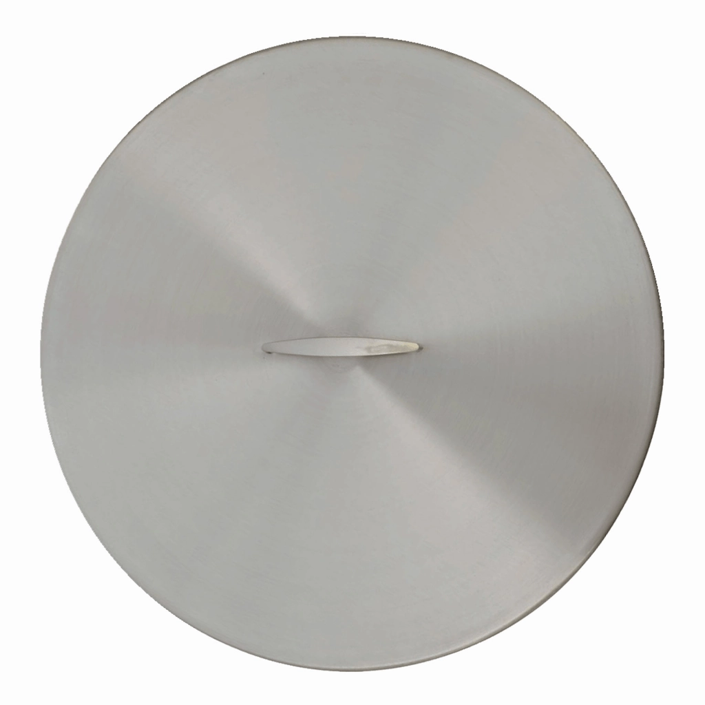 The Outdoor Plus Stainless Steel Round 23-inch Fire Pit Cover OPT-23RCFireproof mat for under fire pit