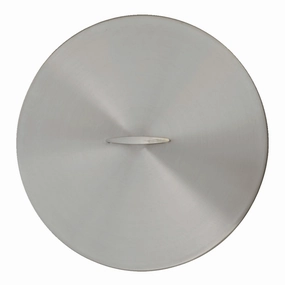 The Outdoor Plus Stainless Steel Round 34-inch Fire Pit Cover OPT-34RCFireproof mat for under fire pit