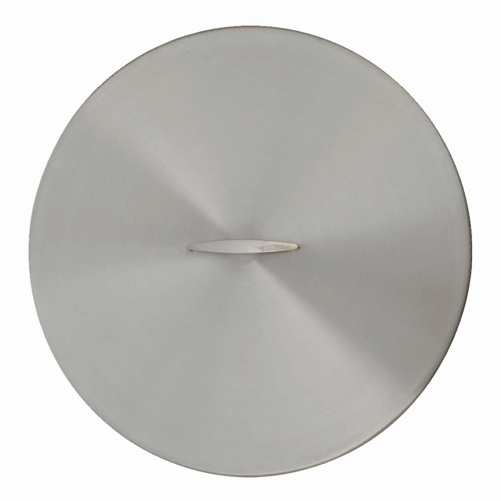 The Outdoor Plus Stainless Steel Round 54-inch Fire Pit Cover OPT-54RCFireproof mat for under fire pit