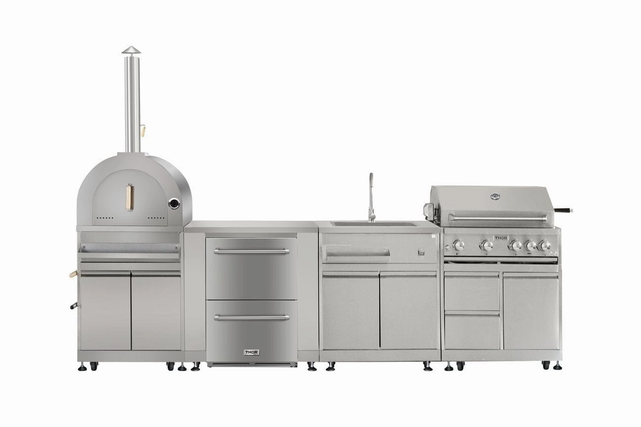 Thor Kitchen 4 Burner Outdoor Kitchen Grill Package