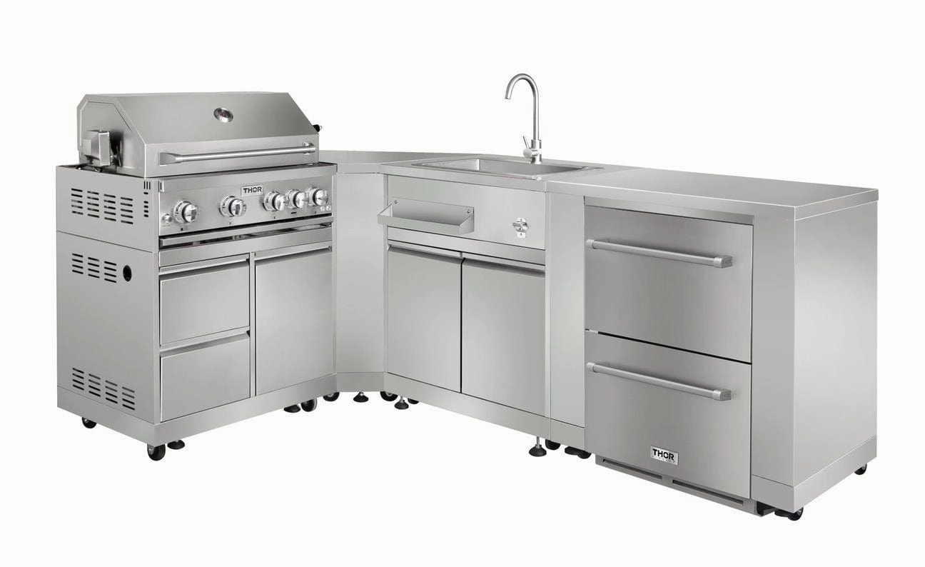 Thor Kitchen 4 Burner Outdoor Kitchen Grill Package