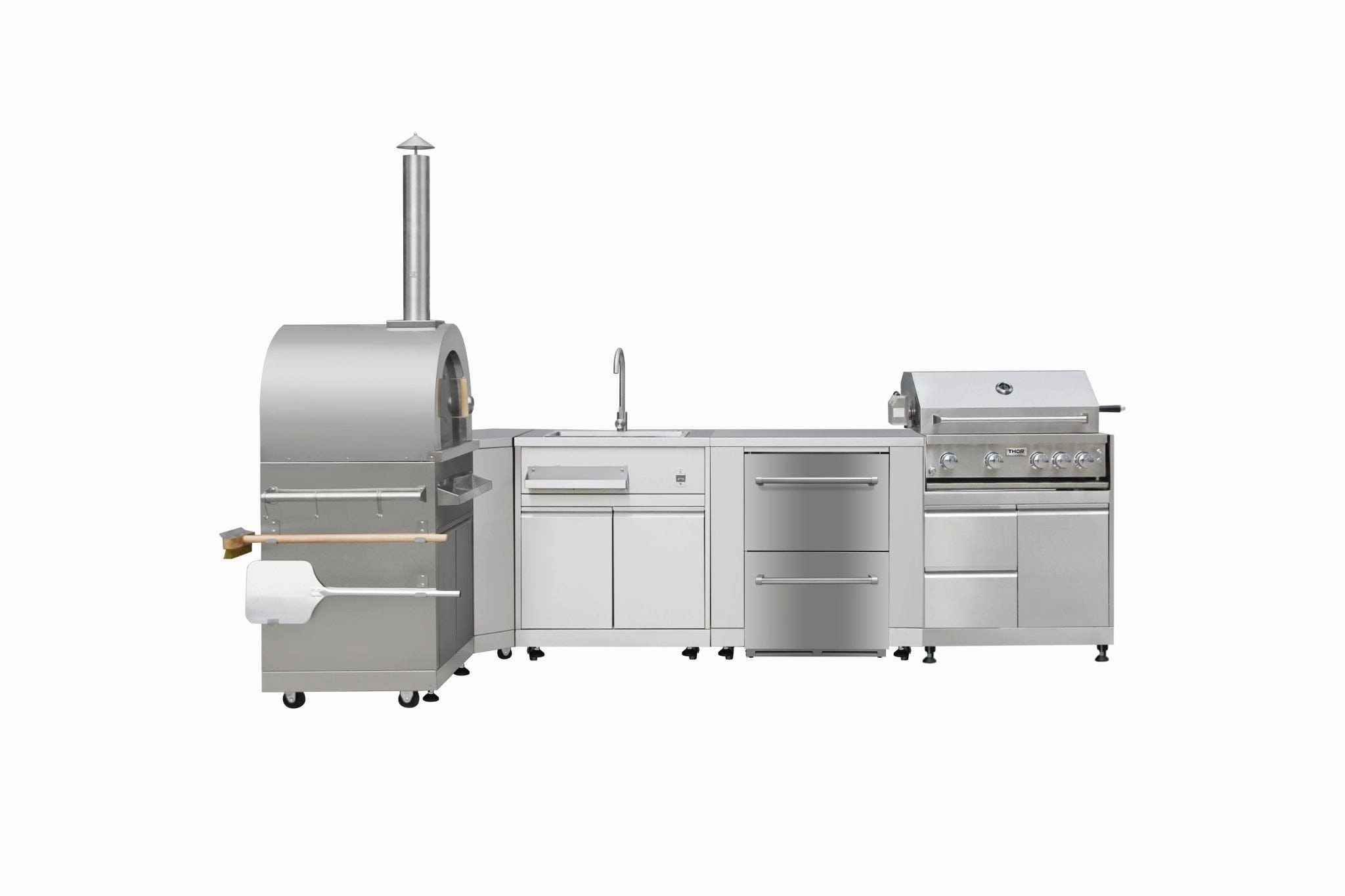 Thor Kitchen 4 Burner Outdoor Kitchen Grill Package