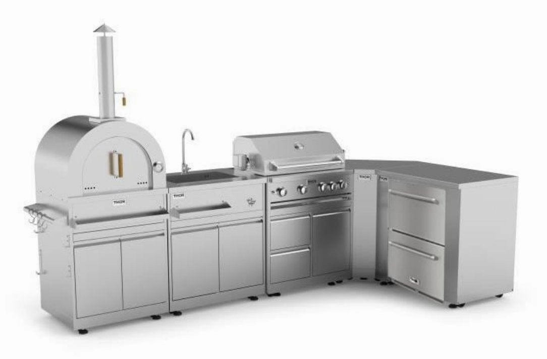 Thor Kitchen 4 Burner Outdoor Kitchen Grill Package