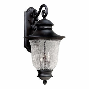 Three Light Outdoor Lantern BlackOutdoor wall sconces with motion sensor