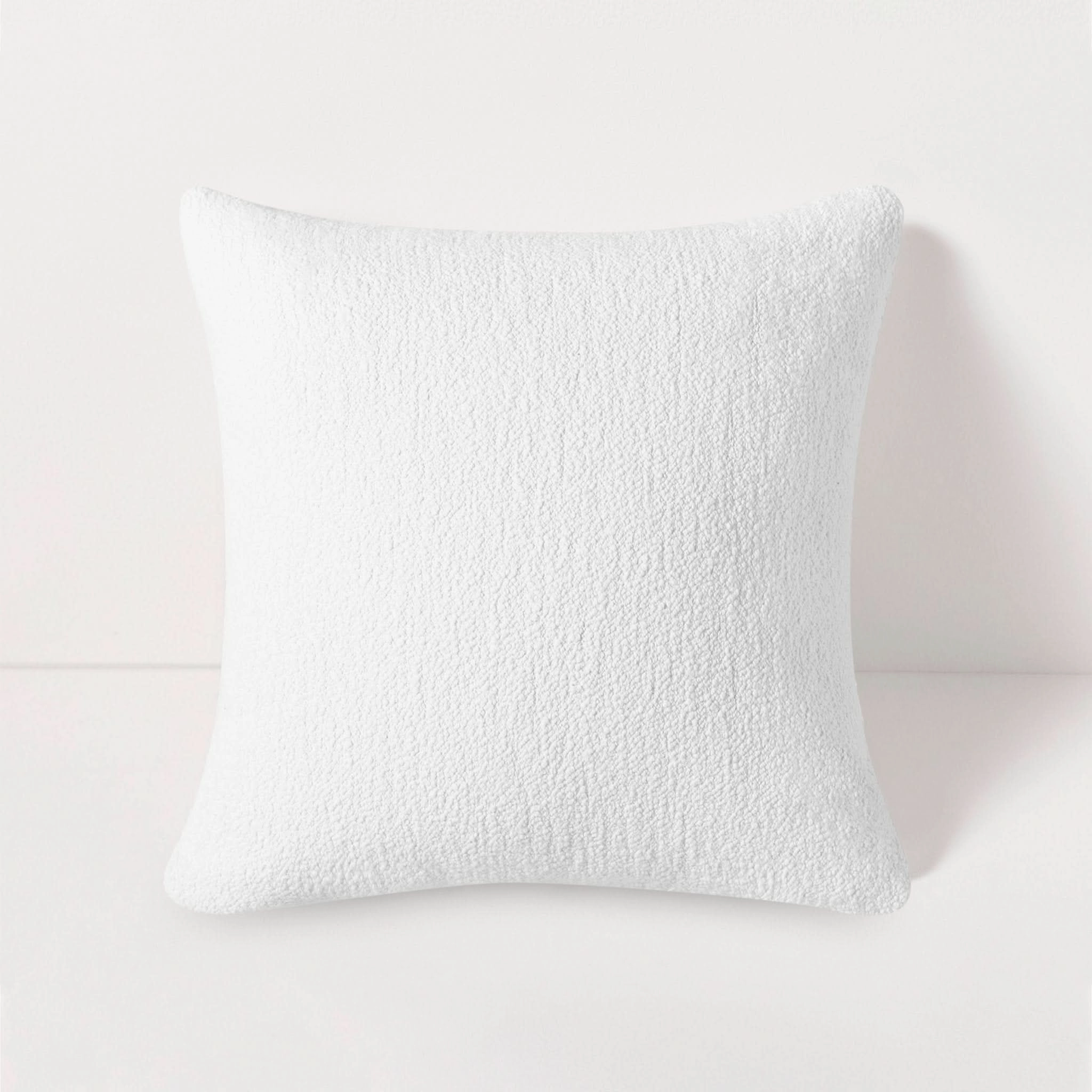 Throw Pillow - Pebble Whitewaterproof outdoor throw pillow