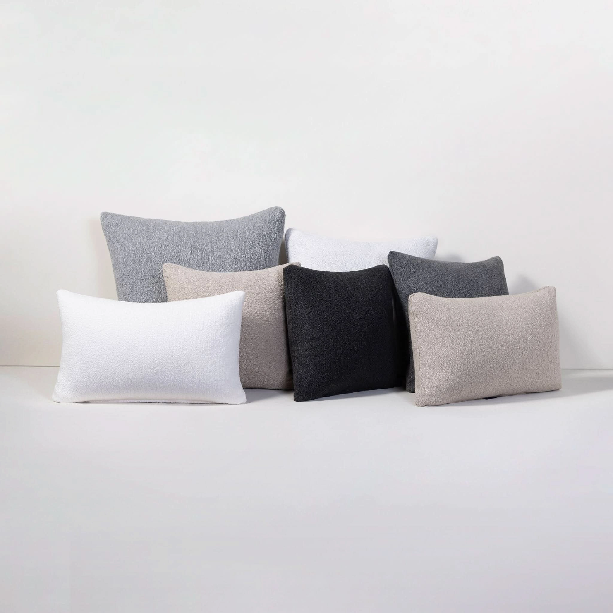 Throw Pillow - Pebble White