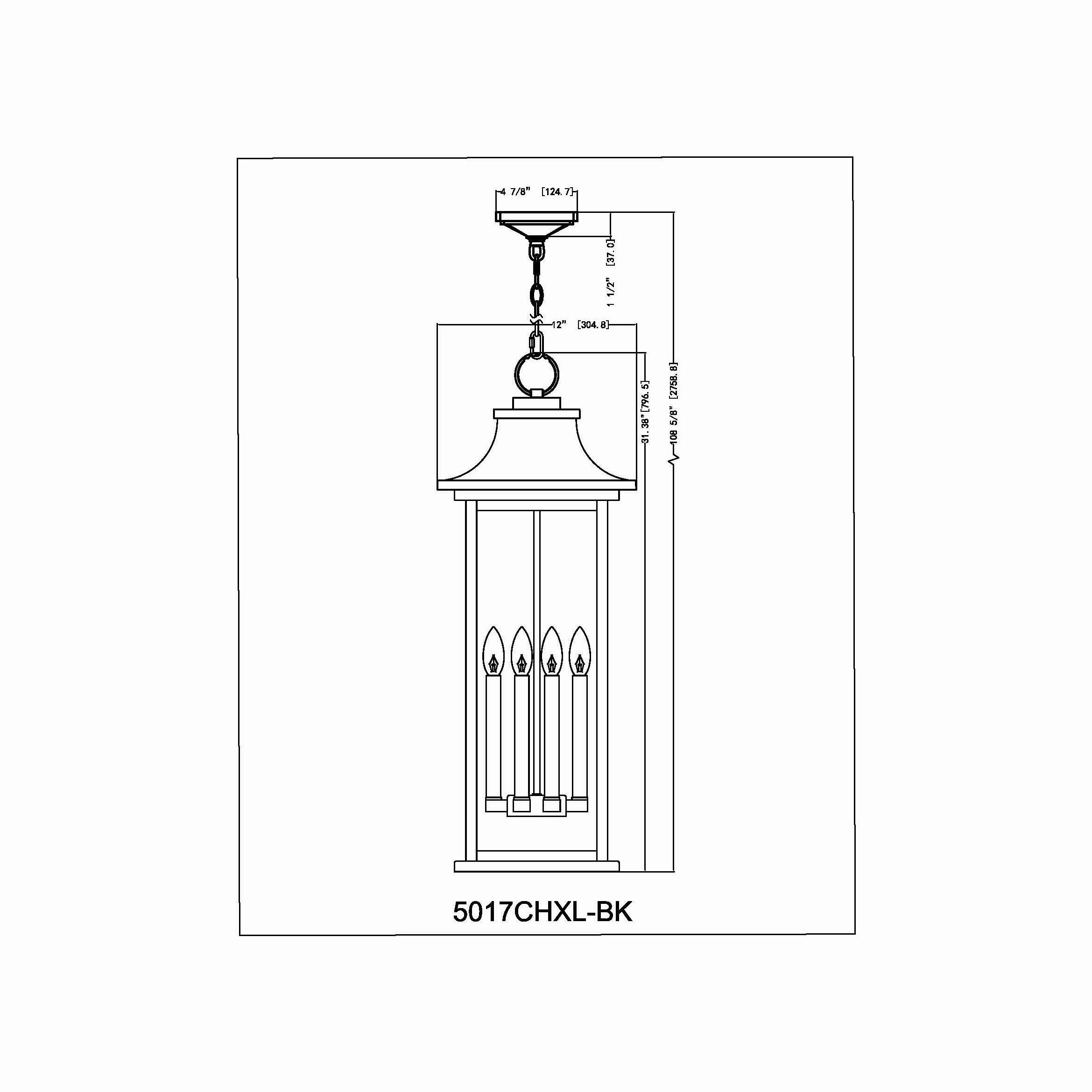 Tiberius 6-Light Outdoor Pendant