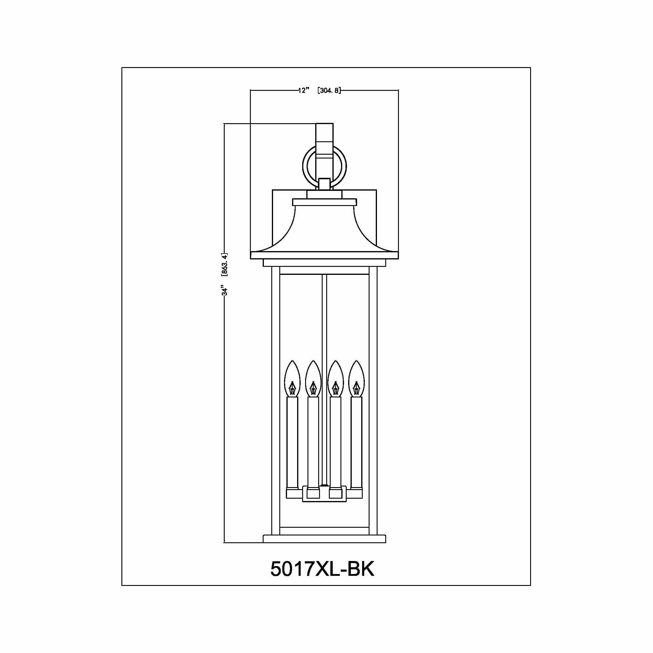 Tiberius 6-Light Outdoor Wall Light