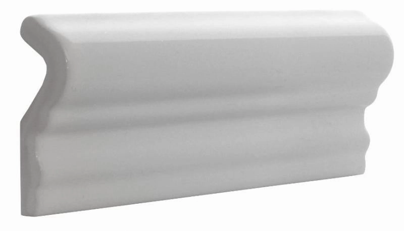 Tile Victoria - Tile molding 5 x 15 cm (1,9 x 5,9 in.) white, glossy