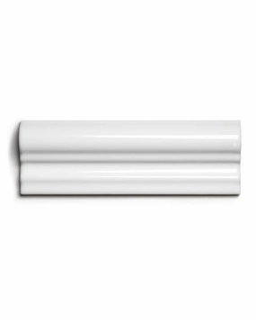 Tile Victoria - Tile molding 5 x 15 cm (1,9 x 5,9 in.) white, glossy automatic garden watering system kit