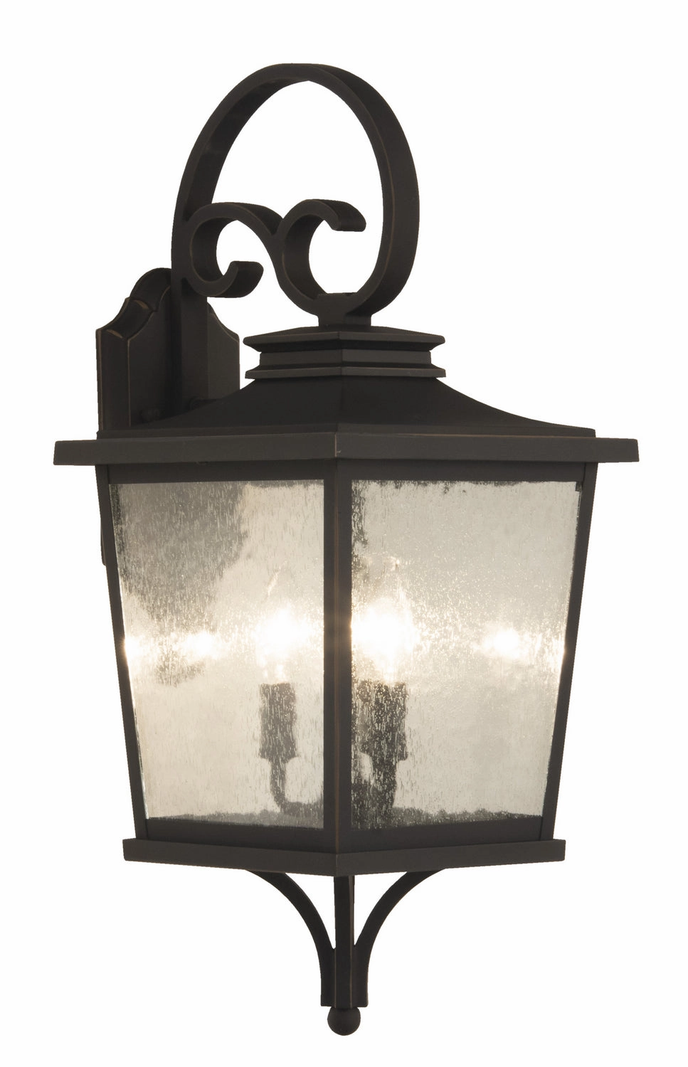 Tillman Three Light Outdoor Wall Mount Dark Bronze Gilded