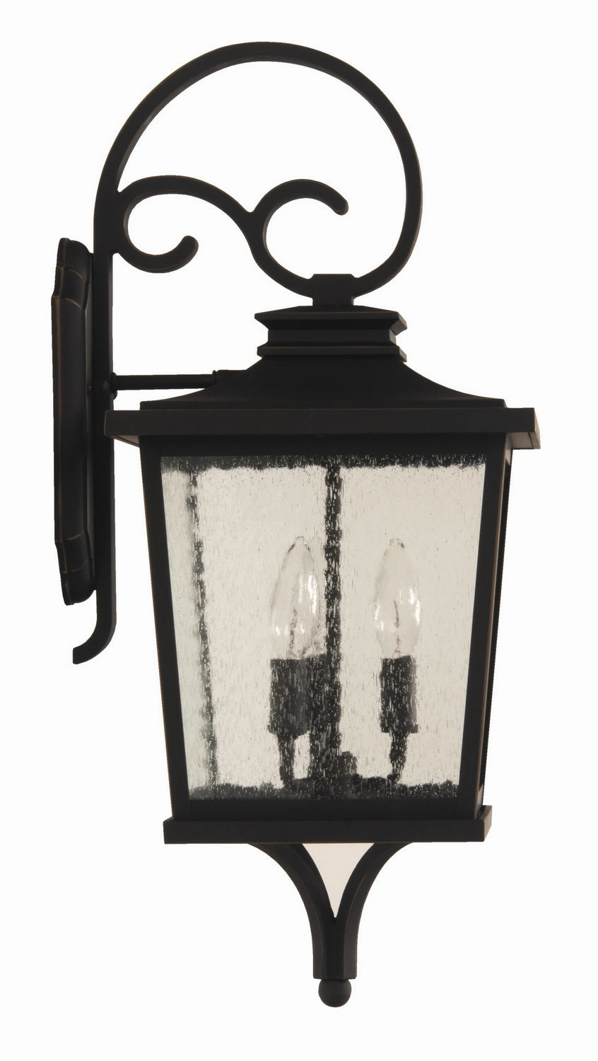 Tillman Three Light Outdoor Wall Mount Dark Bronze Gilded