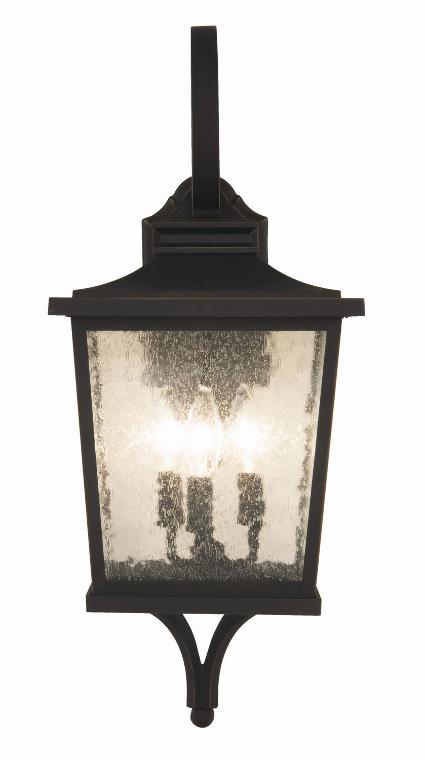 Tillman Three Light Outdoor Wall Mount Dark Bronze Gilded