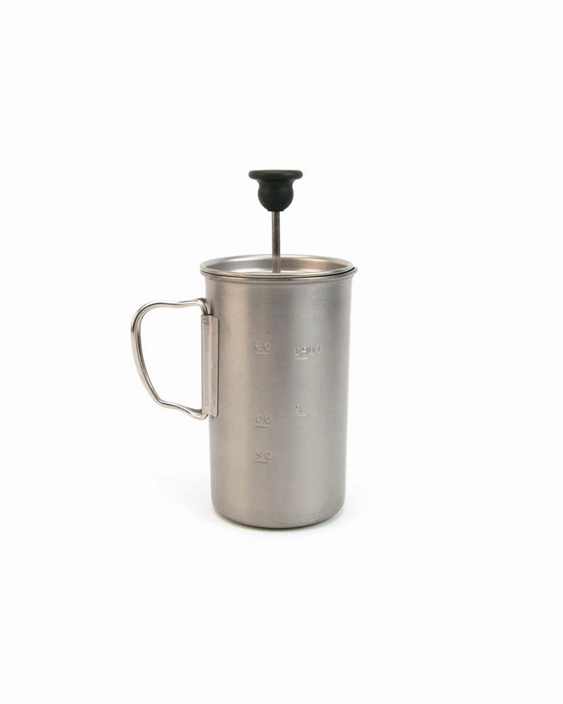 Titanium French Press essential outdoor cooking accessories kit