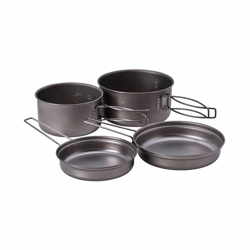Titanium Multi Compact Cooker Set heavy-duty garden utility cart with handle