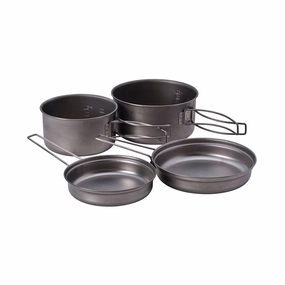 Titanium Multi Compact Cooker Set heavy-duty garden utility cart with handle