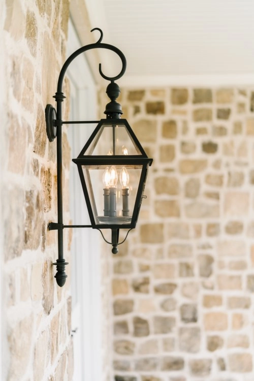 Townsend Three Light Wall Lantern Textured Black