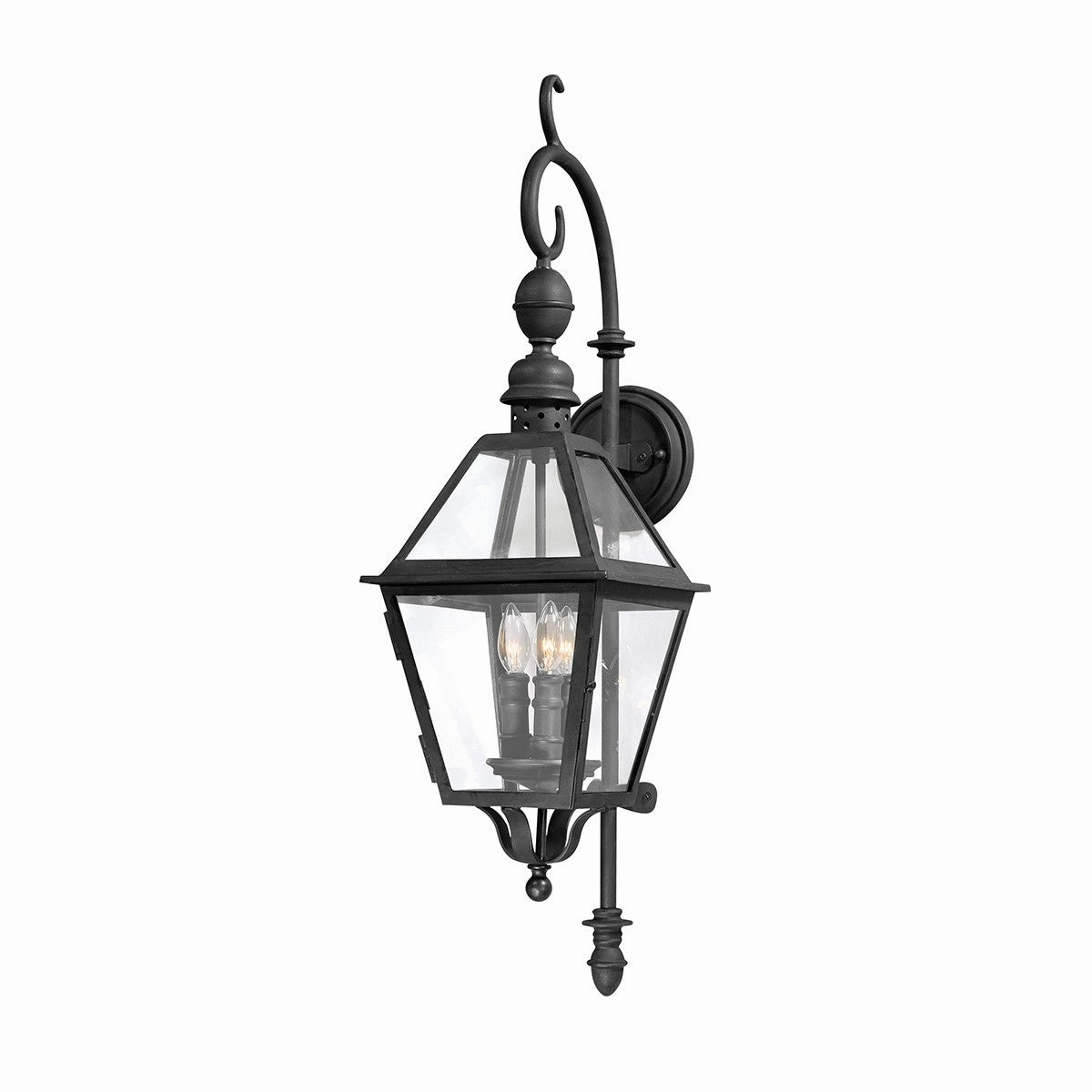 Townsend Three Light Wall Sconce Textured BlackOutdoor wall sconces with motion sensor