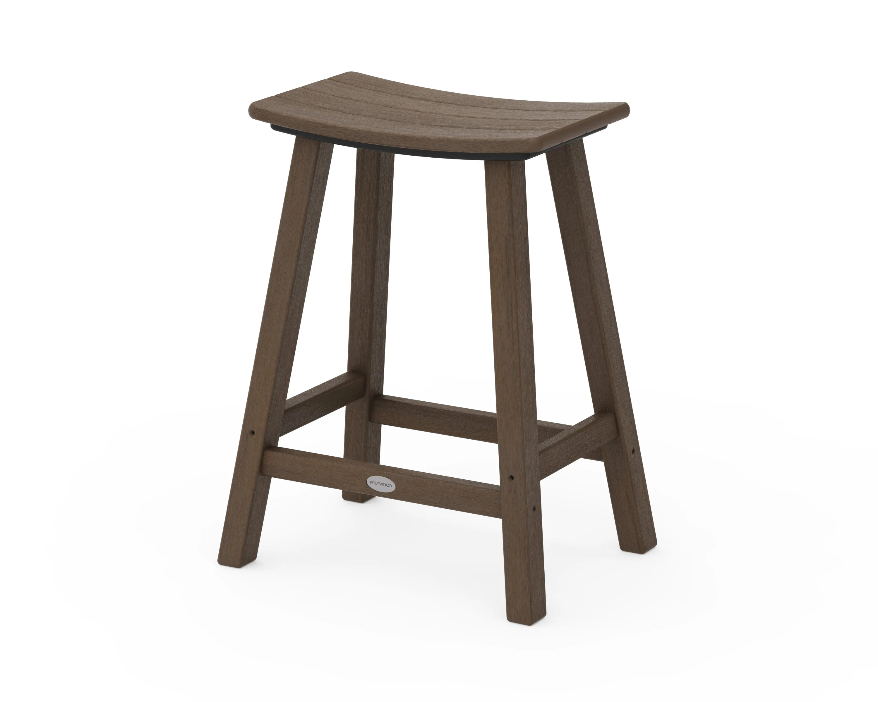Traditional 24" Saddle Counter Stool