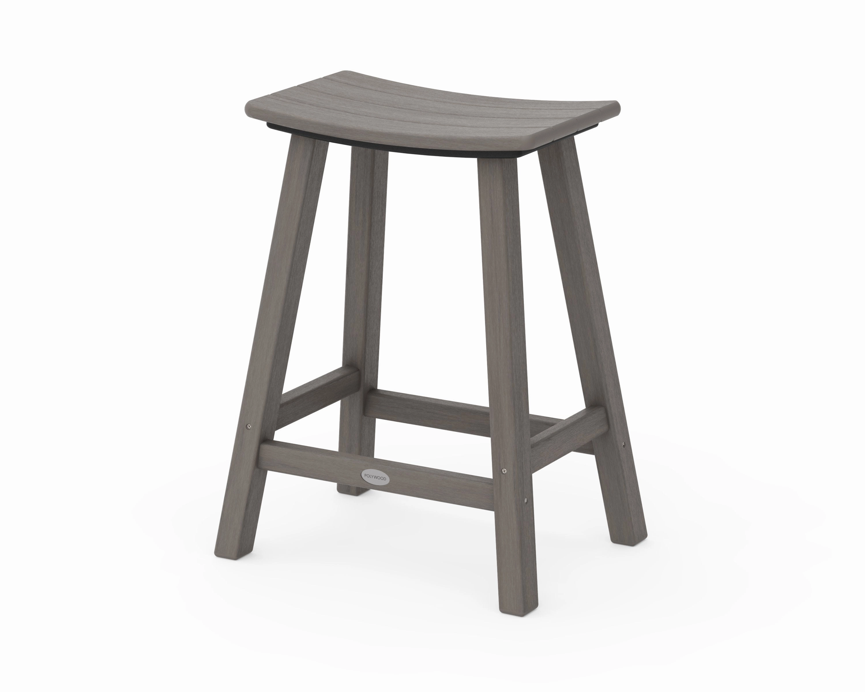 Traditional 24" Saddle Counter Stool