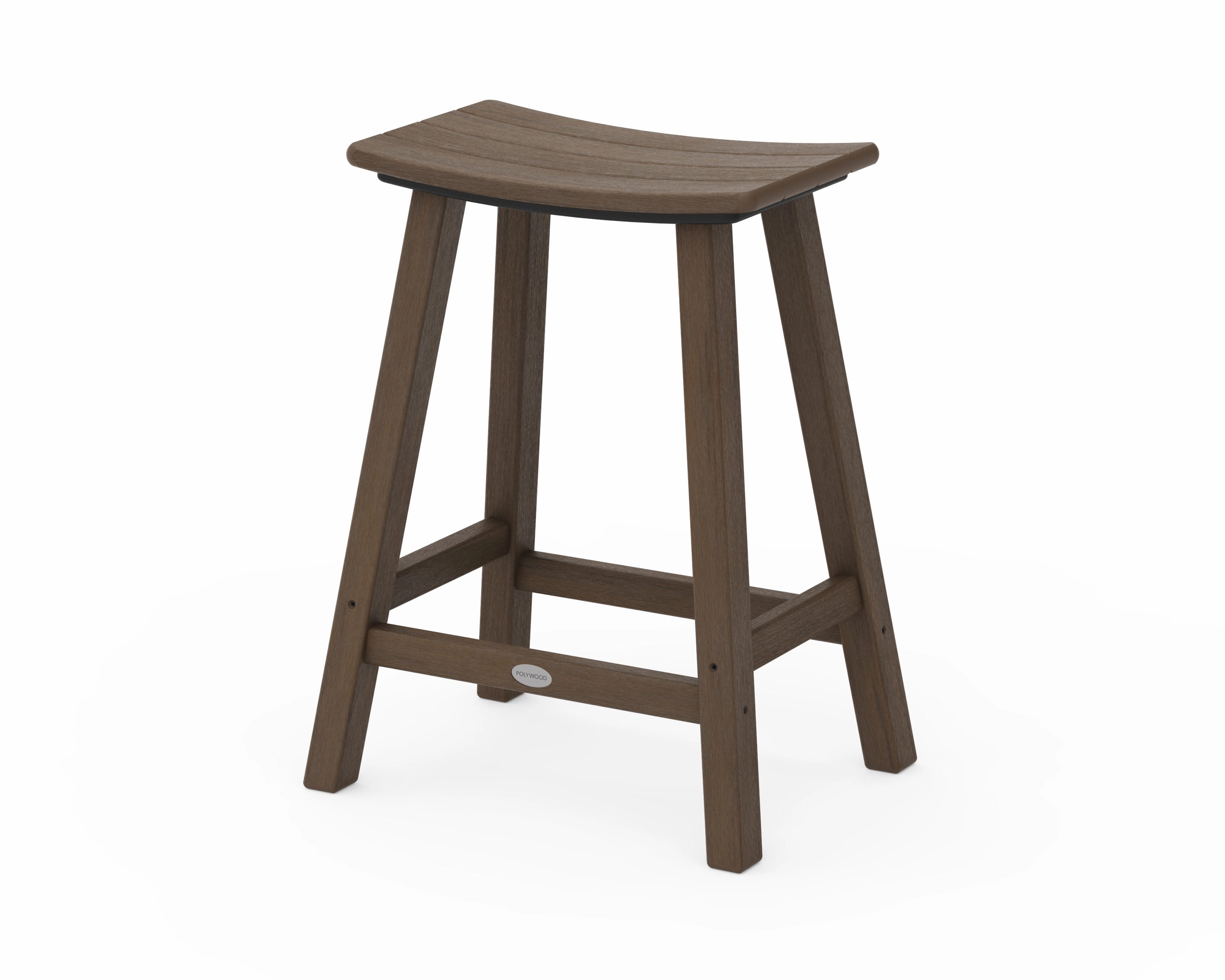 Traditional 24" Saddle Counter Stool