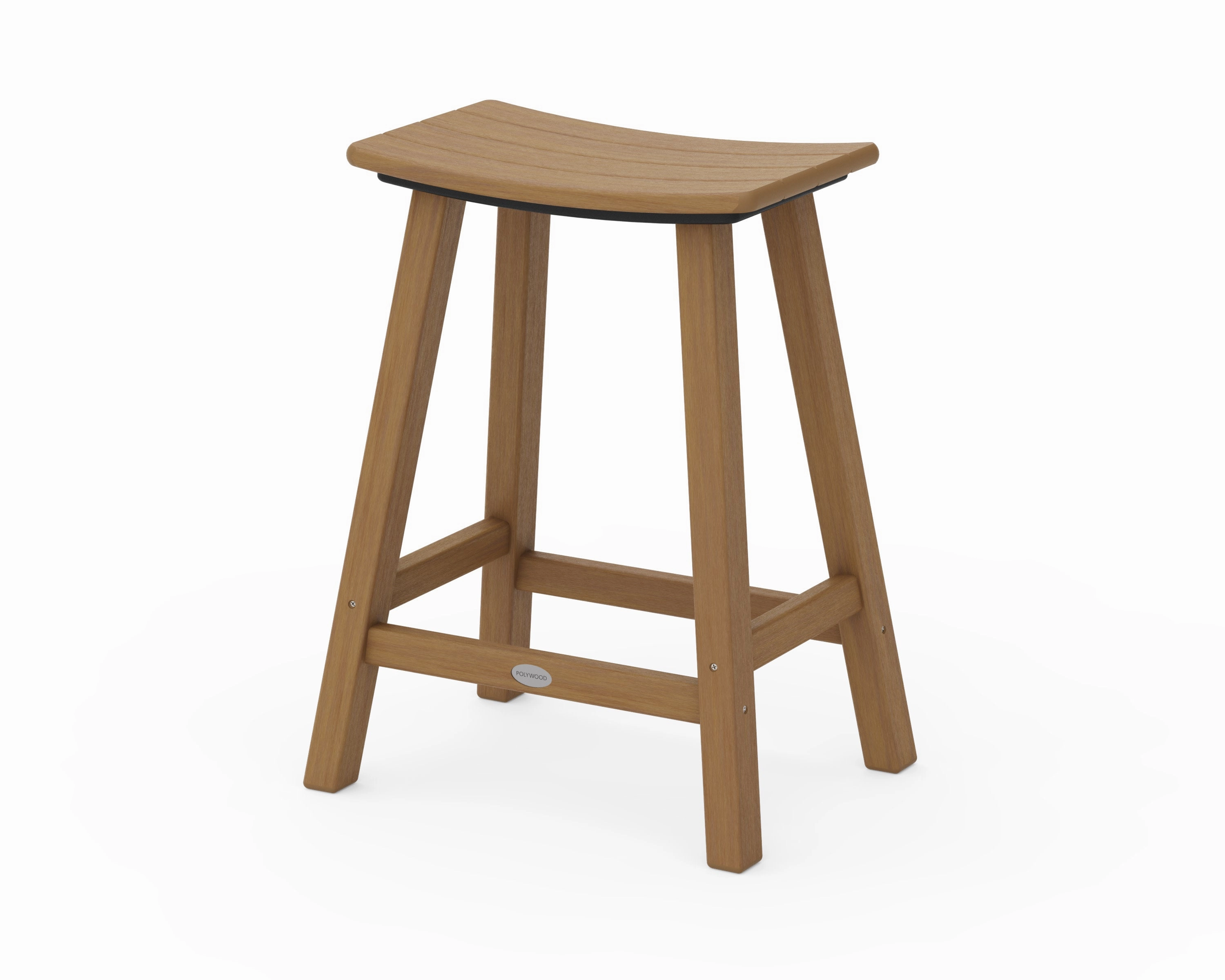 Traditional 24" Saddle Counter Stool