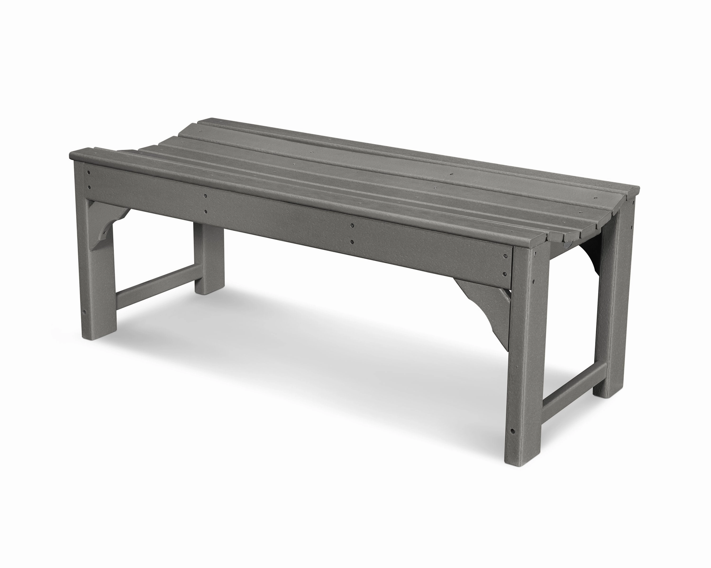 Traditional Garden 48" Backless Benchoutdoor patio dining furniture set