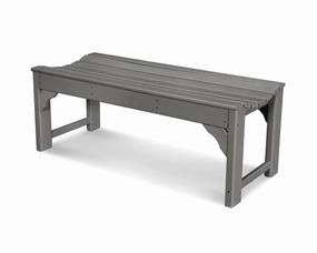 Traditional Garden 48" Backless Benchoutdoor patio dining furniture set