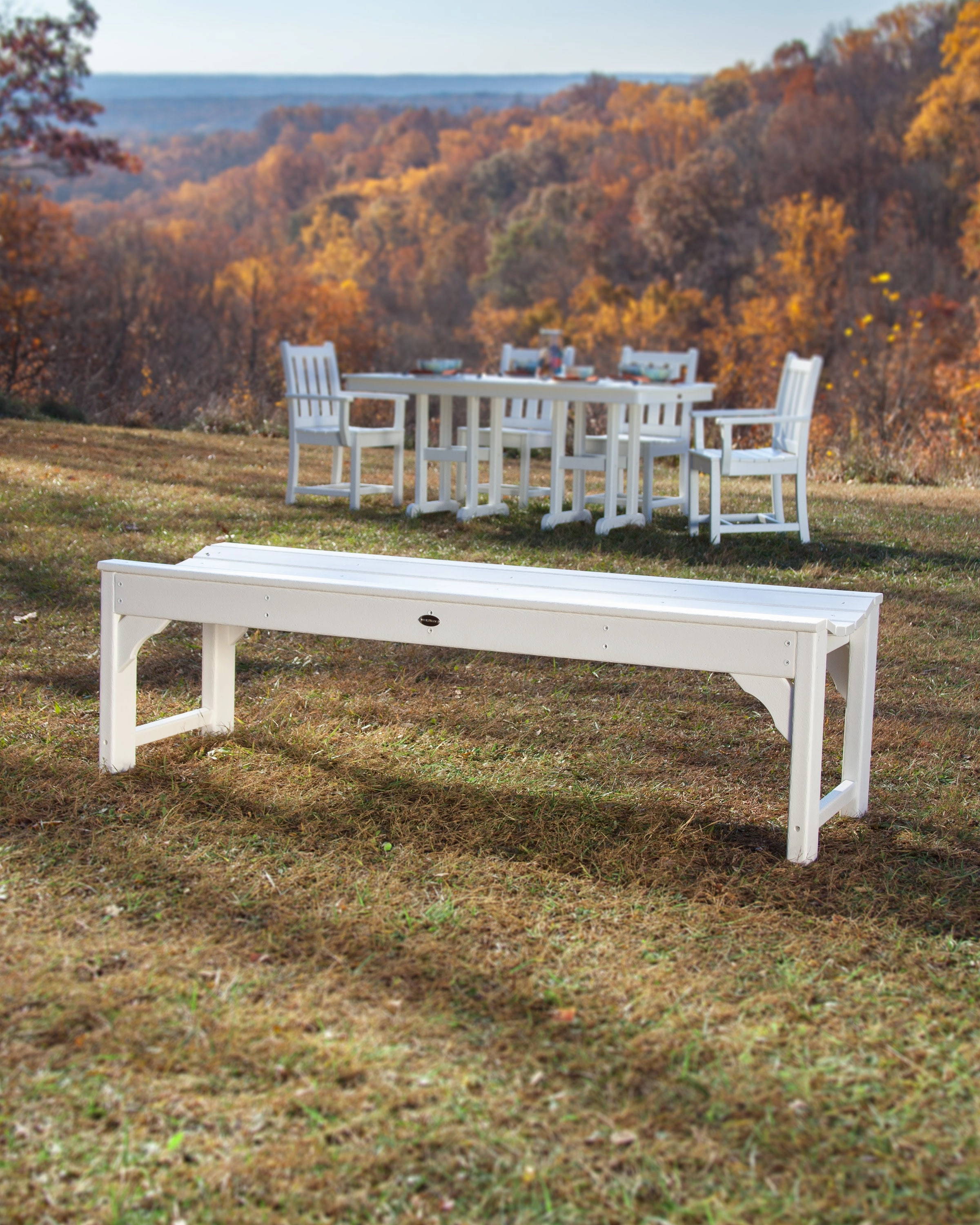 Traditional Garden 60" Backless Bench