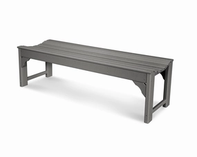 Traditional Garden 60" Backless Benchoutdoor patio dining furniture set