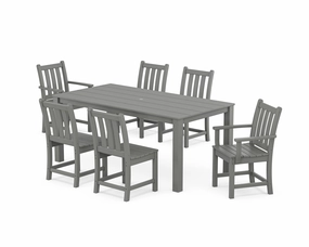 Traditional Garden 7-Piece Parsons Dining Setoutdoor patio furniture set