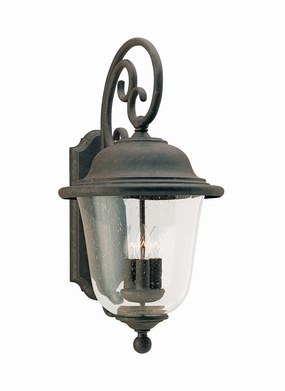 Trafalgar Three Light Outdoor Wall Lantern Oxidized BronzeOutdoor wall sconces with motion sensor