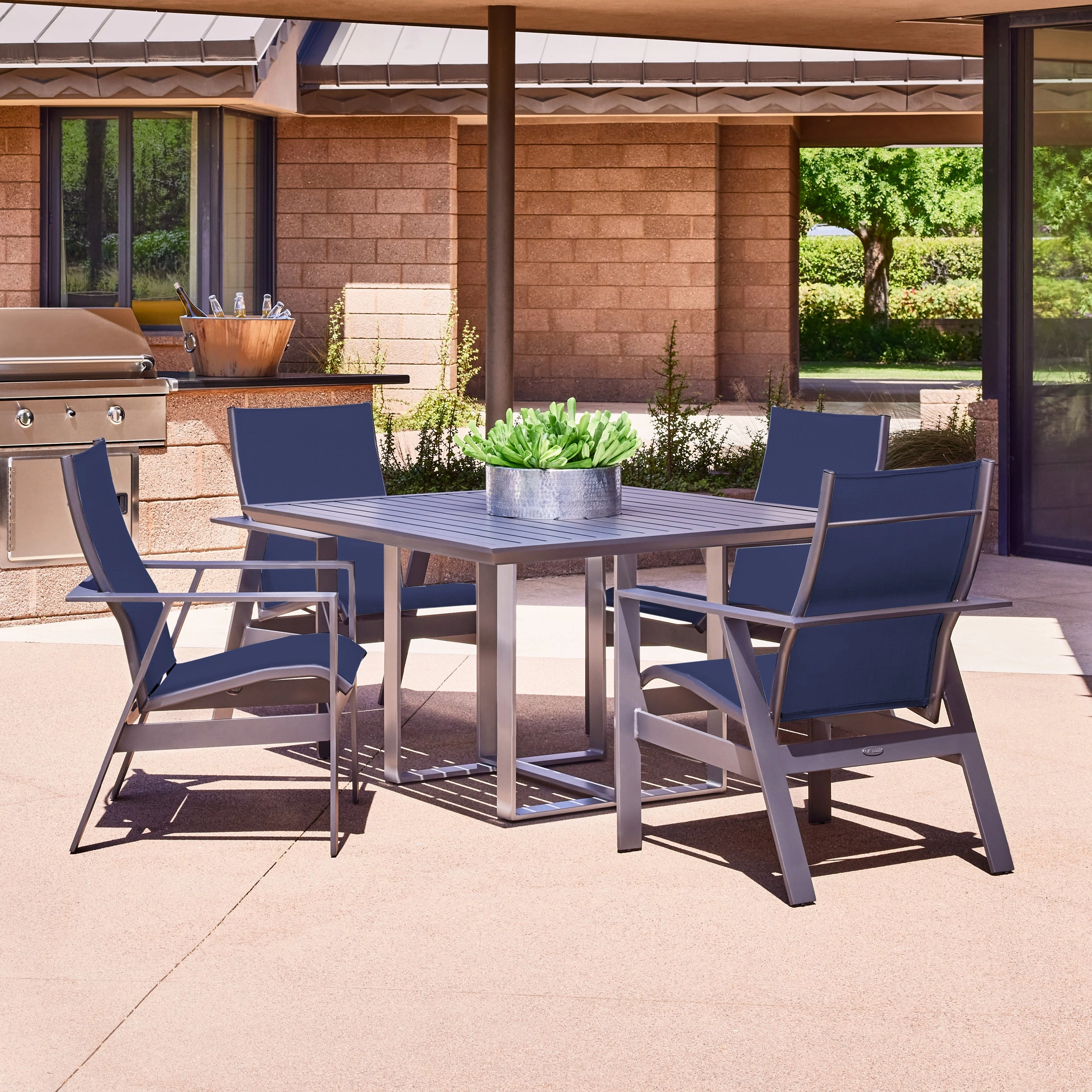 Trento Sling 5 Piece Dining Set