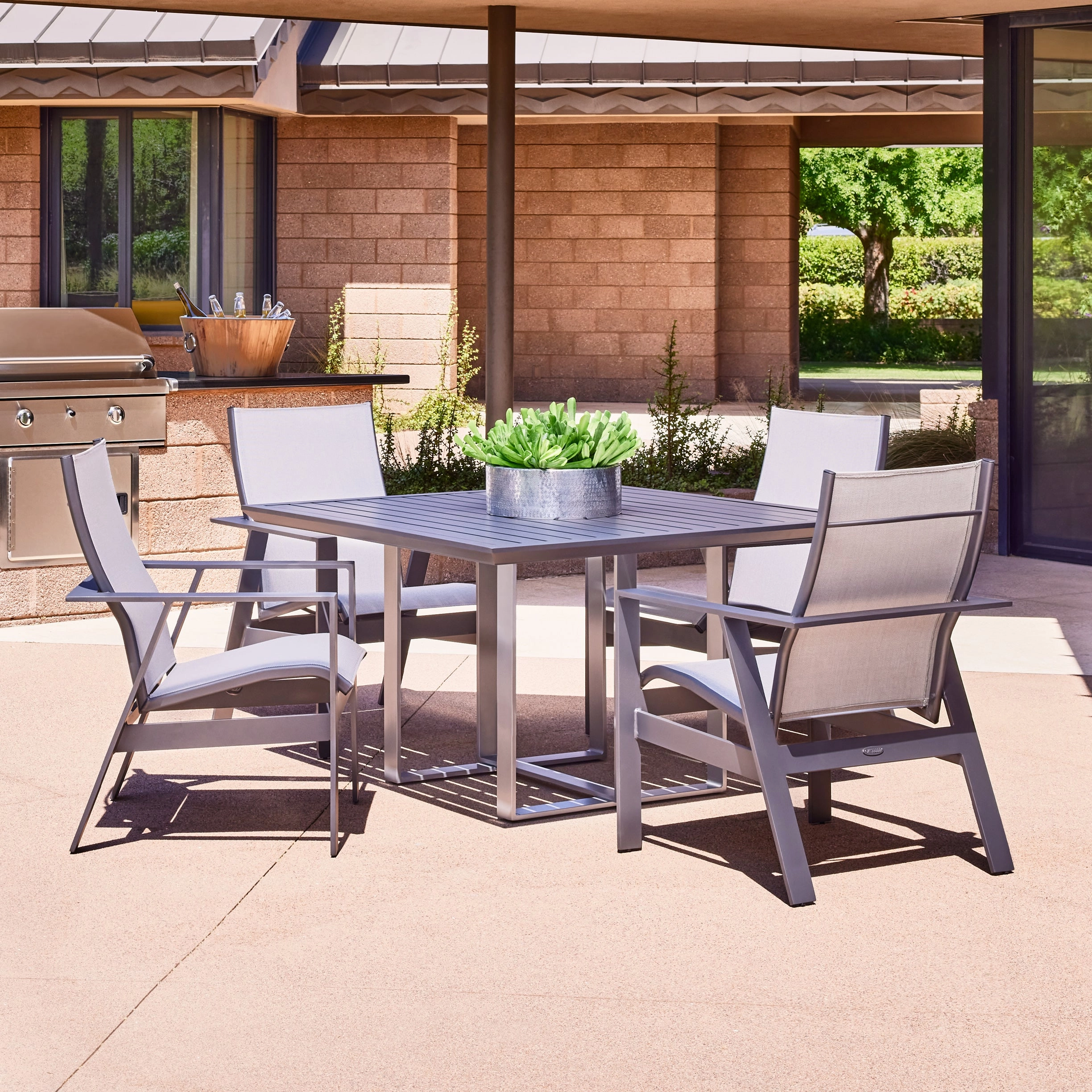 Trento Sling 5 Piece Dining Set