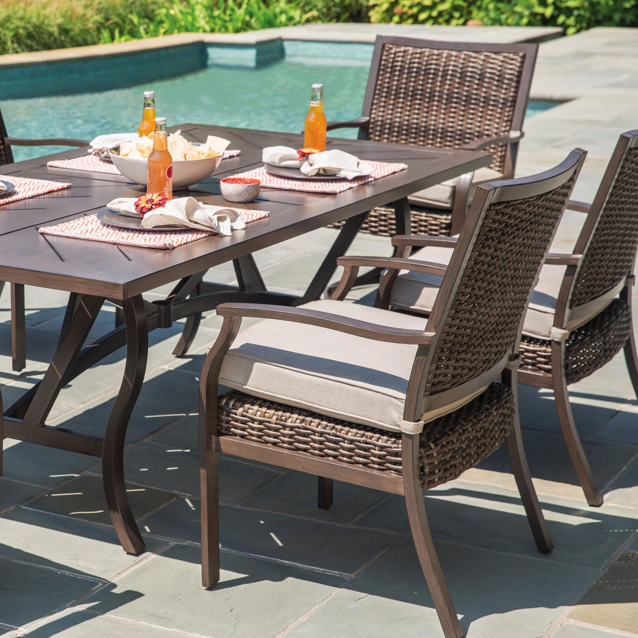 Trenton 42" x 80" Slat Top Dining Table