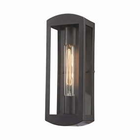 Trenton One Light Outdoor Wall Sconce Blackened BronzeOutdoor wall sconces with motion sensor
