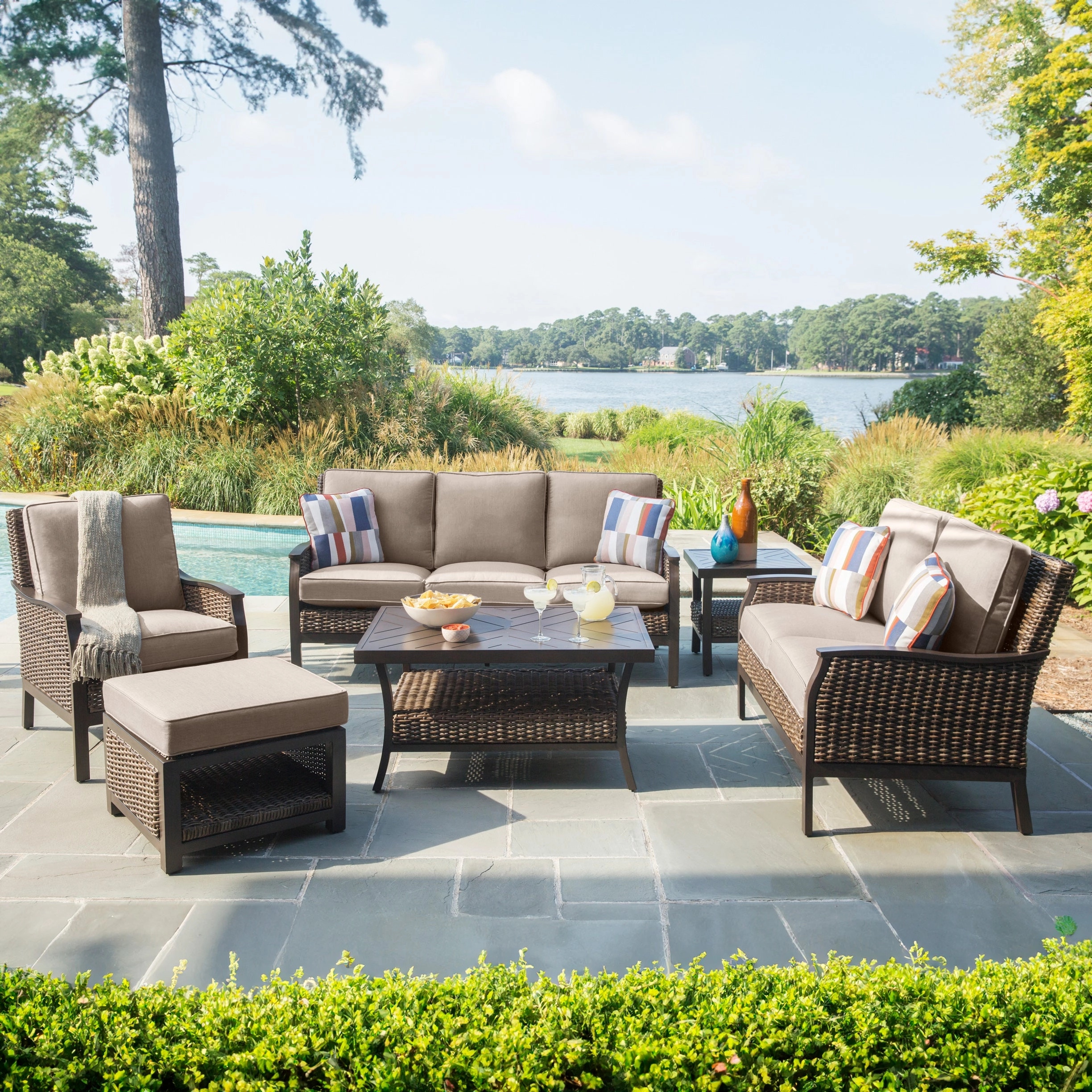 Trenton Woven Ottoman