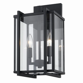 Tribeca Two Light Outdoor Wall Sconce Natural BlackOutdoor wall sconces with motion sensor