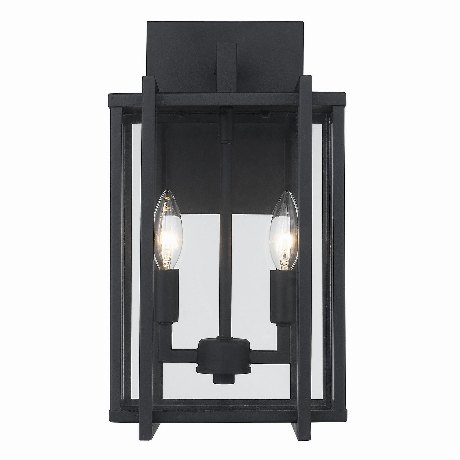 Tribeca Two Light Outdoor Wall Sconce Natural Black