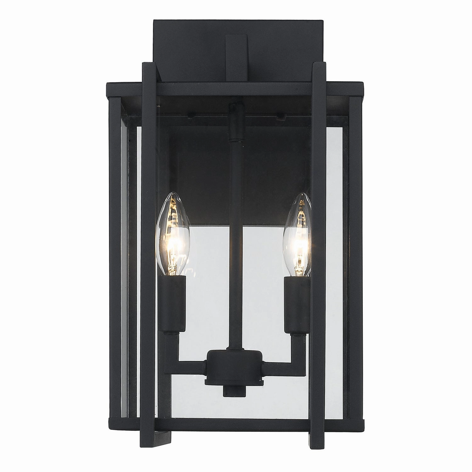 Tribeca Two Light Outdoor Wall Sconce Natural Black